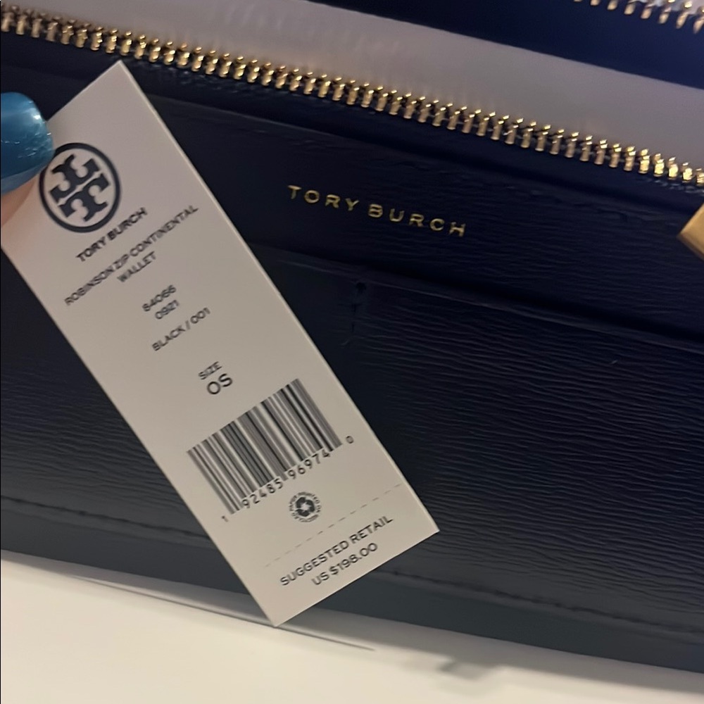 Tory Burch Black Leather Wallet